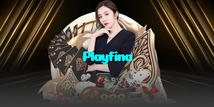 Playfina casino presented on mobile device in Pakistan with slots and live games